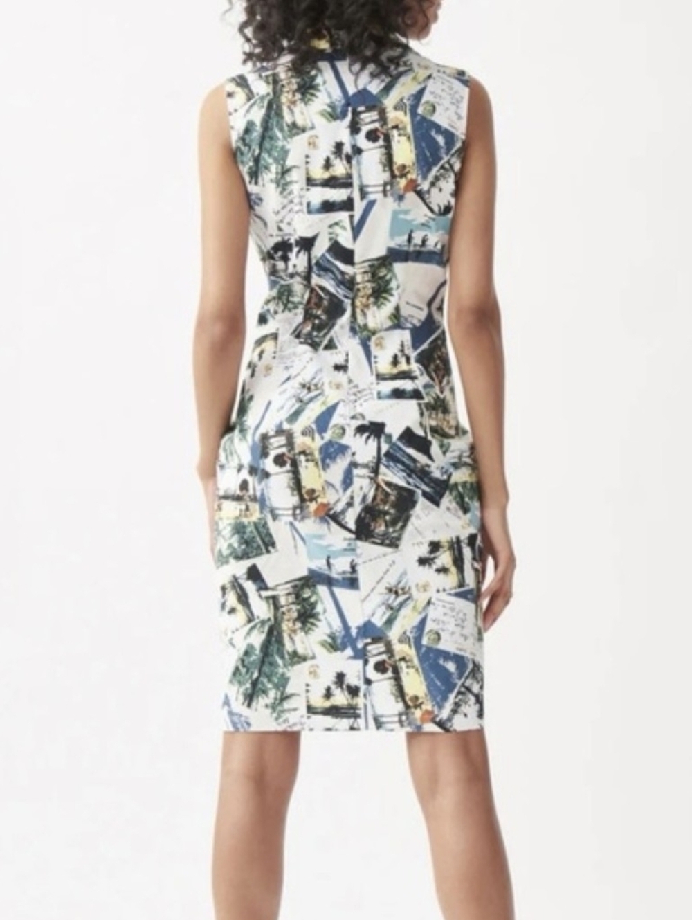 Joseph Ribkoff Sleeveless Midi Dress Stretch Size 8 - Picture 6 of 13